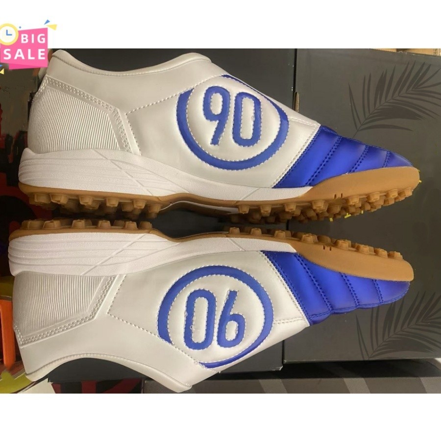 Chuteiras De Futebol De Grama TF Azul Real De Cort