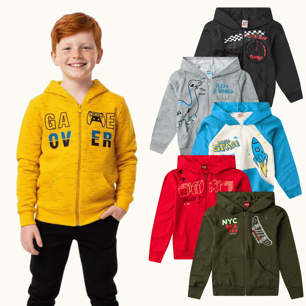 Kit 1 | 2 | 3 Jaquetas Premium Infantil e Juvenil 