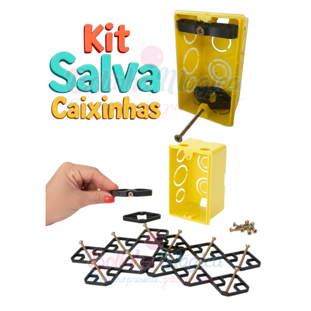 Kit Salva Caixinha De Luz  P/ Tomada Interruptor E