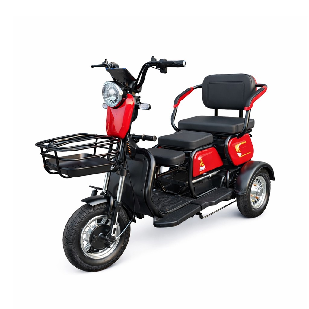 Triciclo Elétrico 1000W Autopropelido 48V 20Ah At