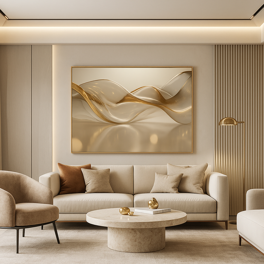 Quadro Decorativo Grande 80×120 cm Com Moldur