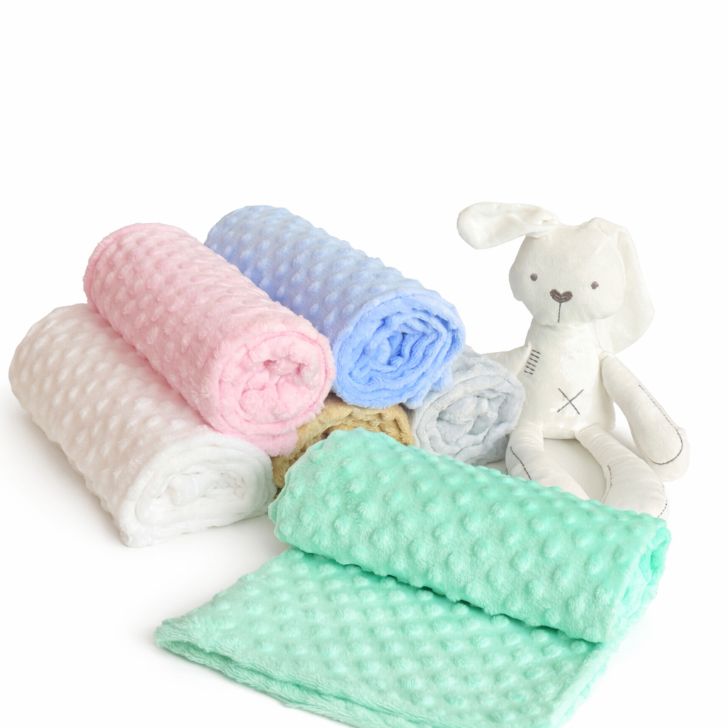 Manta Bebe Cobertor Pipoquinha Simples Macia Quent