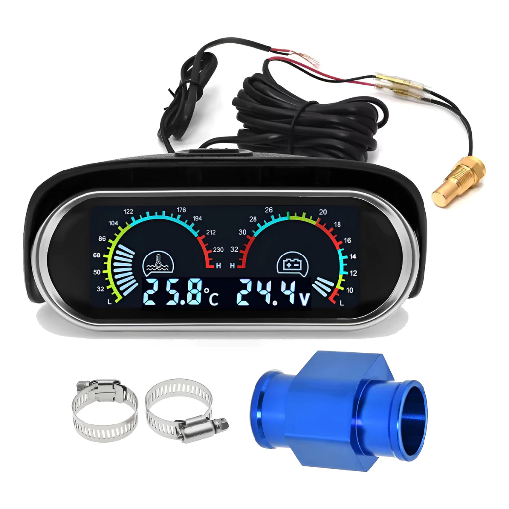 Marcador de Temperatura Carro Digital + Voltmeter 