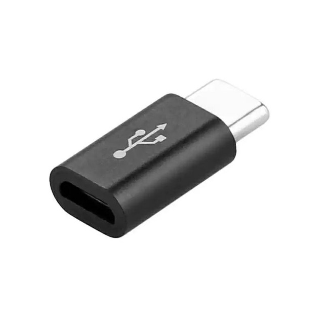 Adaptador v8 micro usb fêmea x tipo c 3.1 macho A
