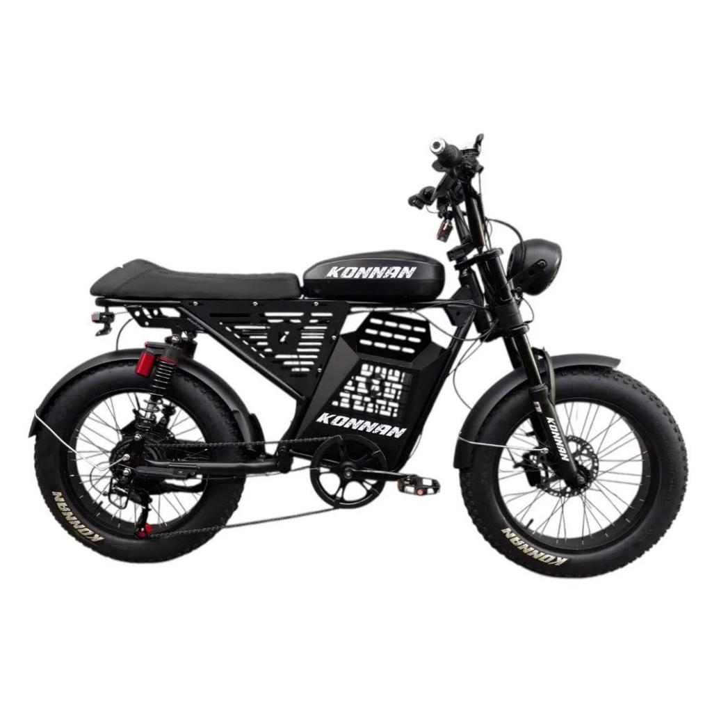 Bicicleta Eletrica Scooter Konnan 750w Preta Auto
