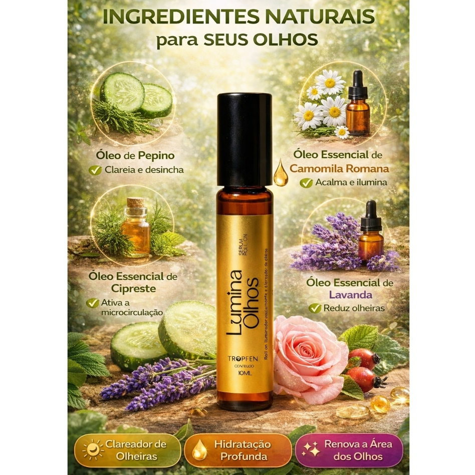 Blend Roll-on Sérum Clareador de Olheiras e Hidra