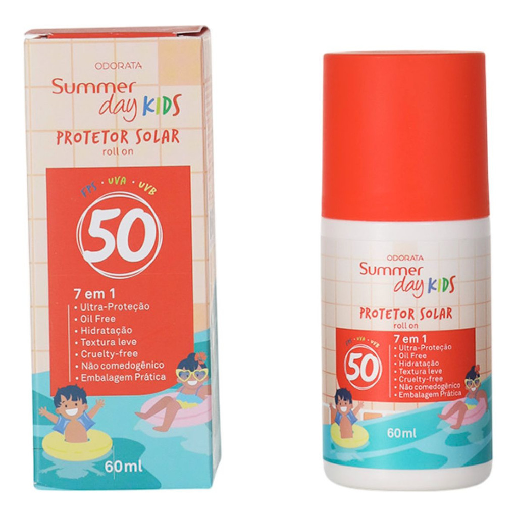 Protetor Solar Infantil Kids Rollon Fps50 Summer D