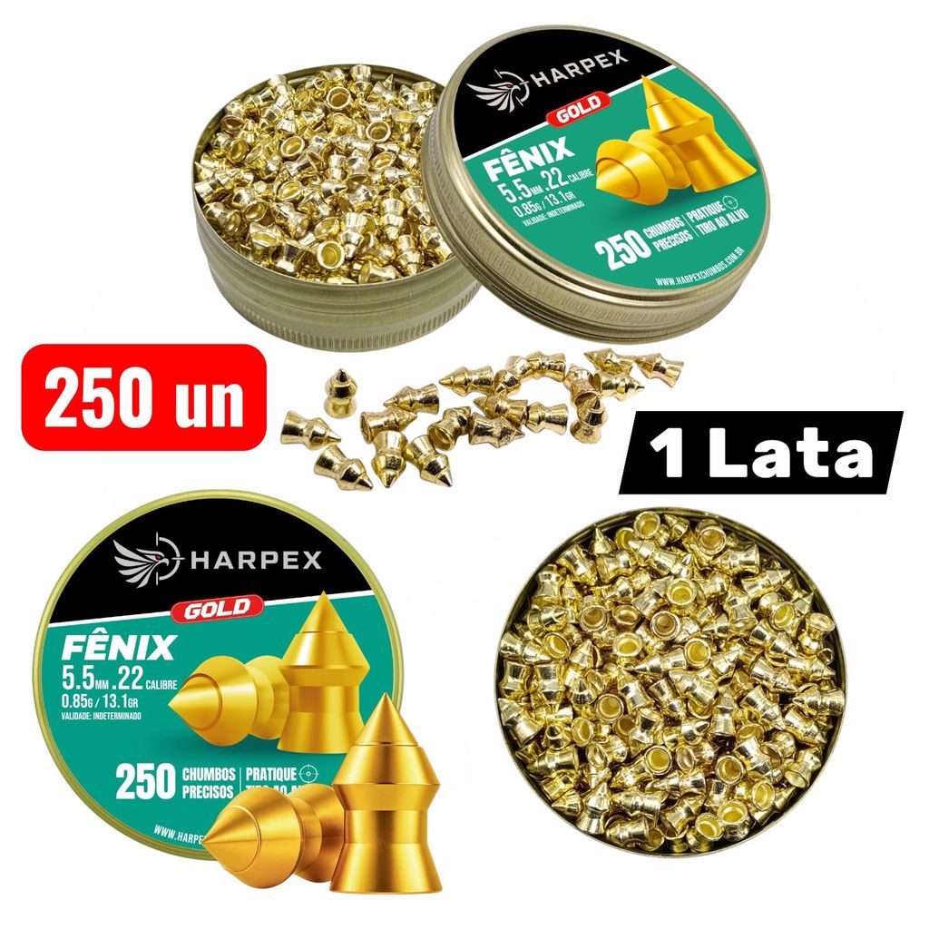 Chumbinho FÊNIX GOLD 5.5mm Harpex – 250 und