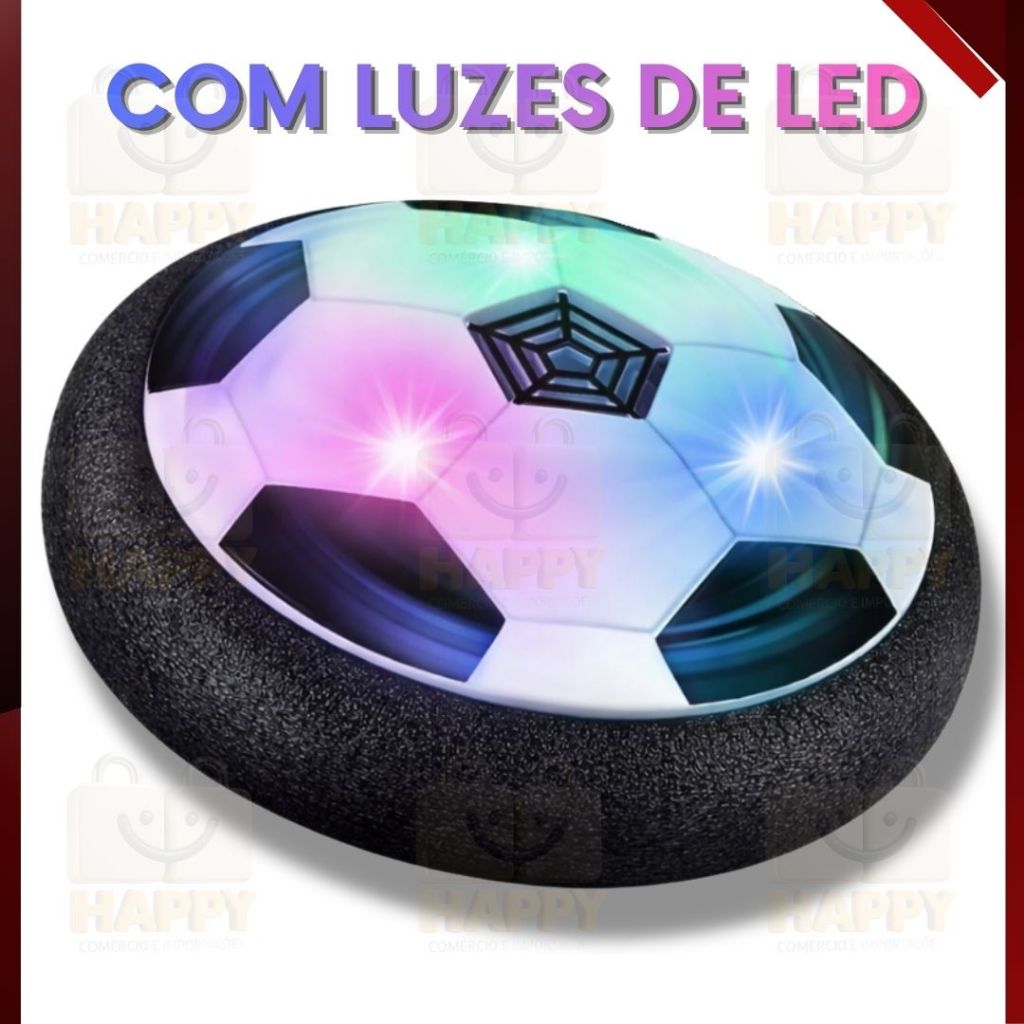 Bola de Futebol Disco Flutuante Elétrica com LED 