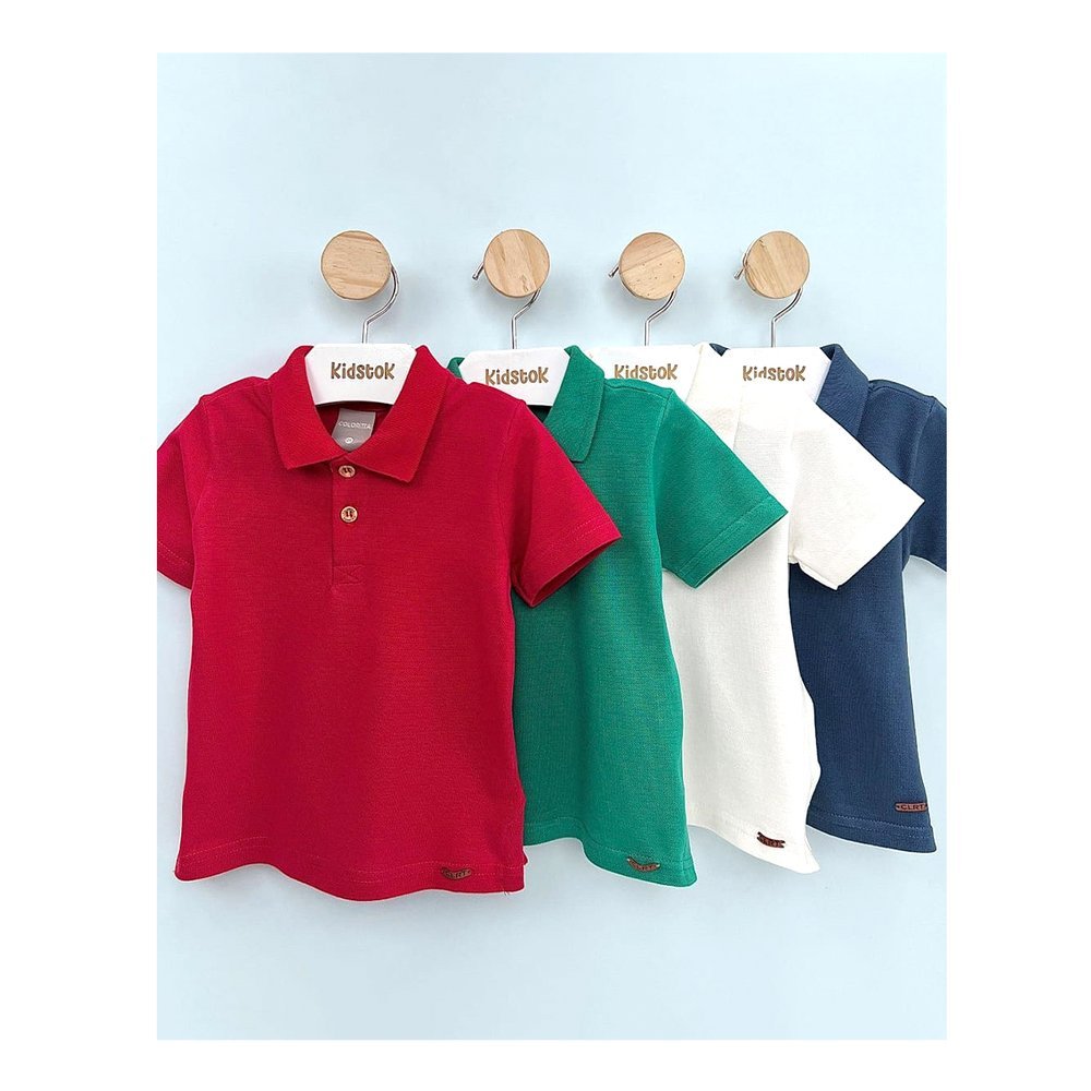 Camiseta Menino Polo Piquet Lisa – Coloritt�