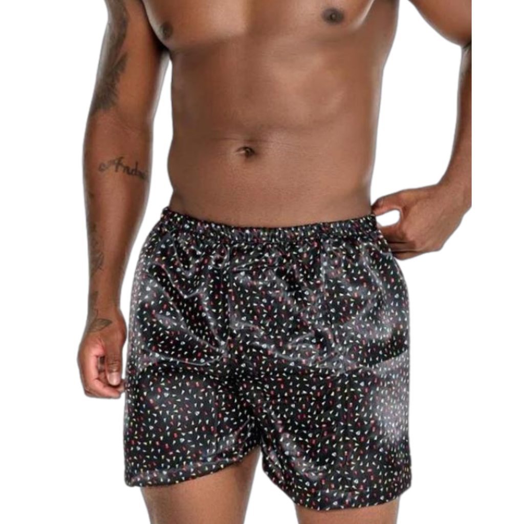 KIT Samba Canção Cueca Pijama Masculino short do