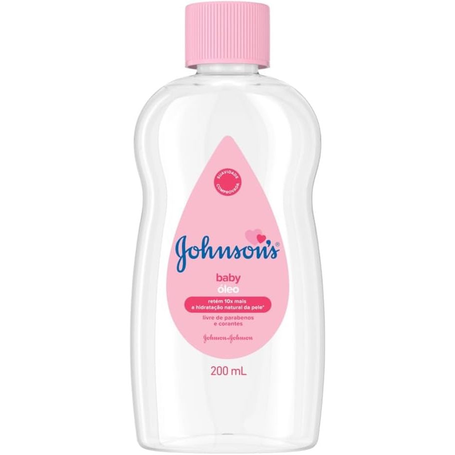 Óleo Corporal Johnsons Baby 200ml com Fórmula Hi
