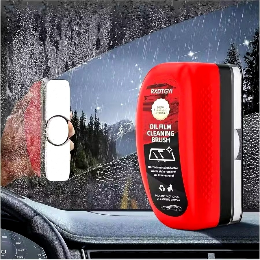 Escova para limpeza de película de óleo do carro