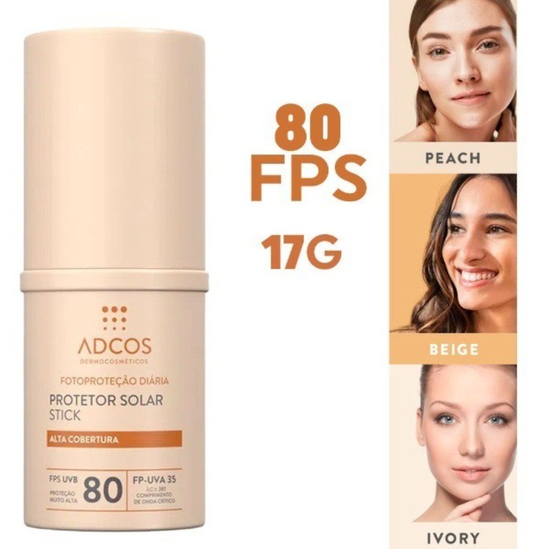 Protetor Solar adcos base Tonificante stick mate P