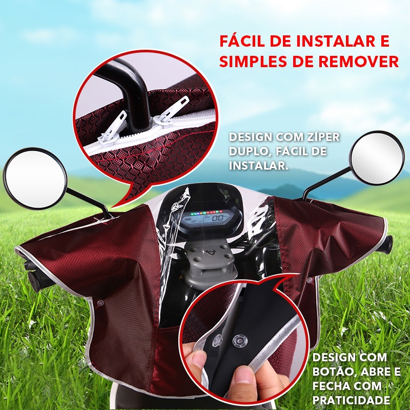 Motocicleta Oxford Capa De Pano À Prova Dágua Ch