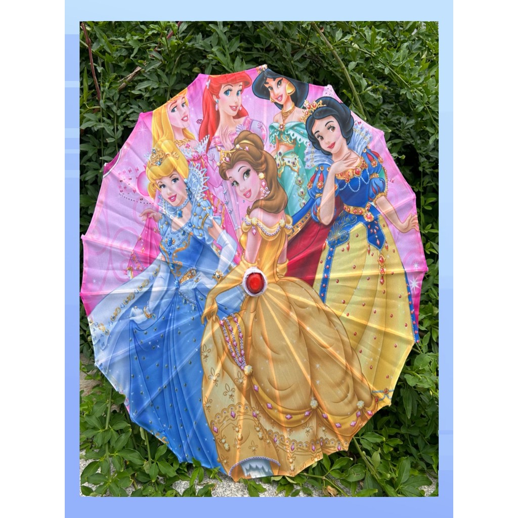 Crianças borla guarda-chuva Hanfu adereços elsa 