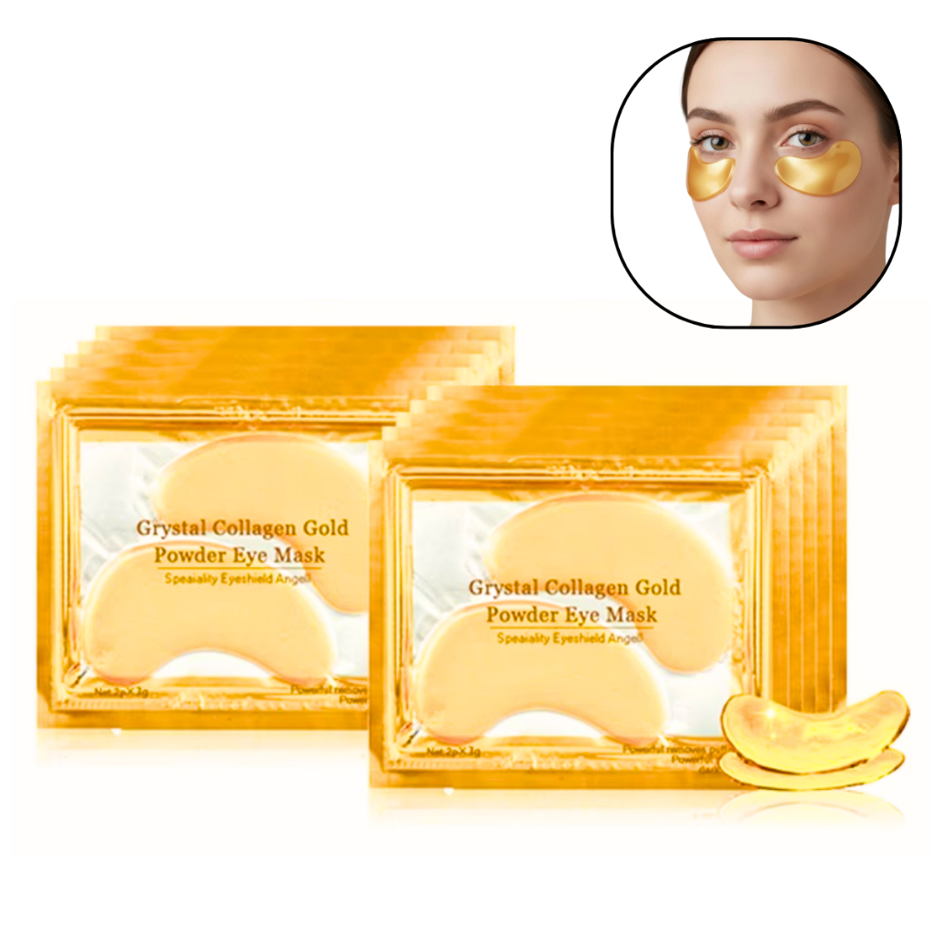 Kit 100 Máscaras Colágeno Trata Olheiras Adesivo