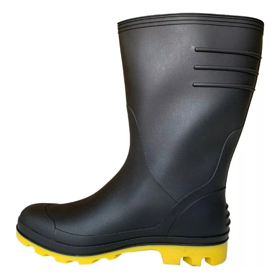 Bota De Pvc Forrada Borracha Impermeável Motoboy 