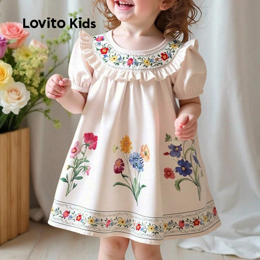 Lovito Kids Vestido Fofo com Babado – Vestid