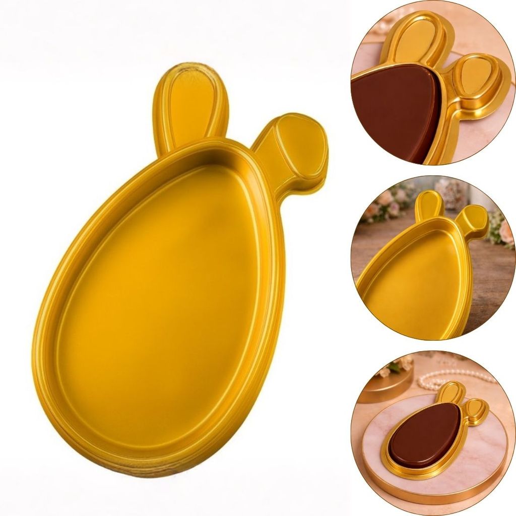 10 EMBALAGENS P/ OVO TABLETE DOURADO 14420 (BWB P�