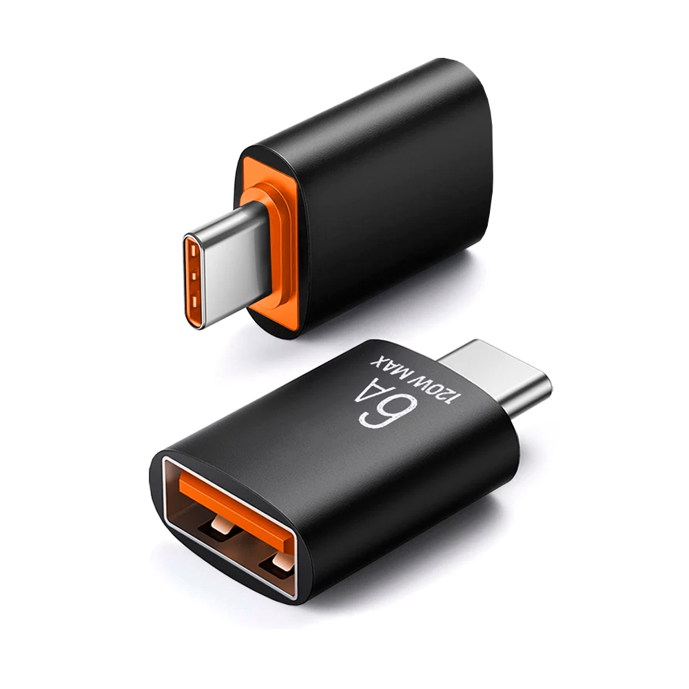 Micro Adaptador OTG Tipo-C/ USB Carga Dados TurboF