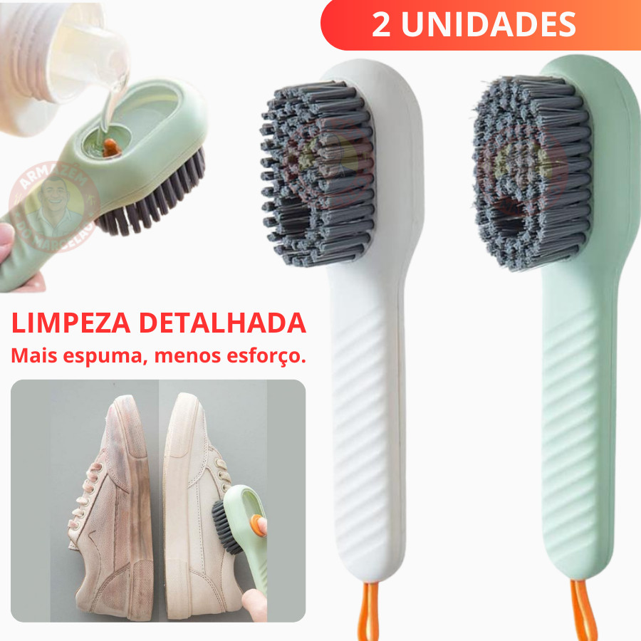 Escova Reservatório De Limpeza Limpa Sapato Louç