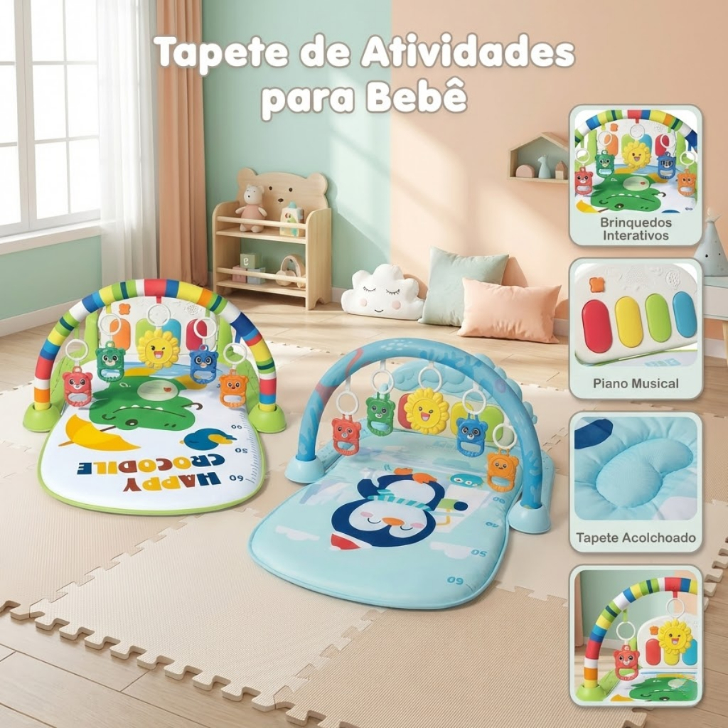 Tapete Ginasio Atividade Educativo Interativo Beb�
