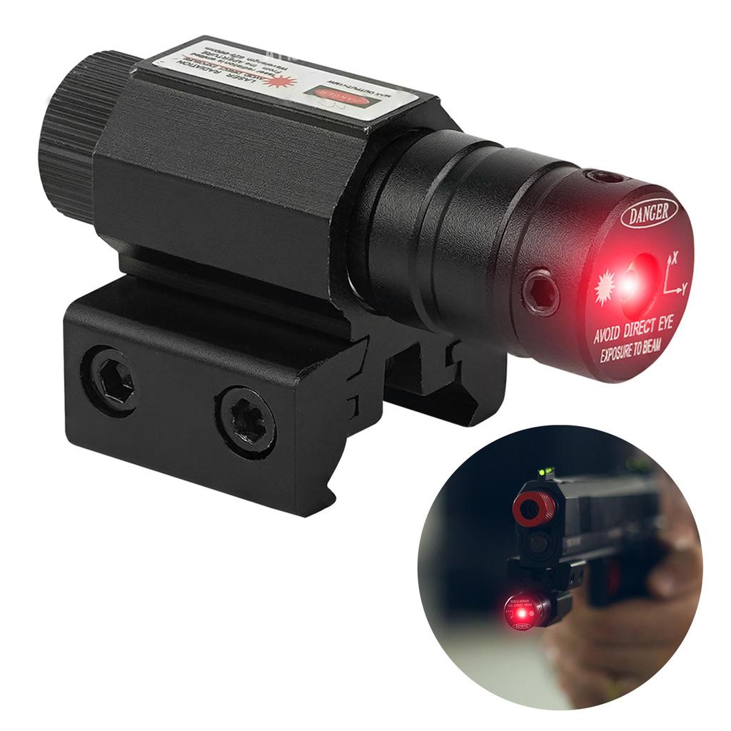Mira Laser Pistola Trilho 11/22mm LED Vermelho Alc
