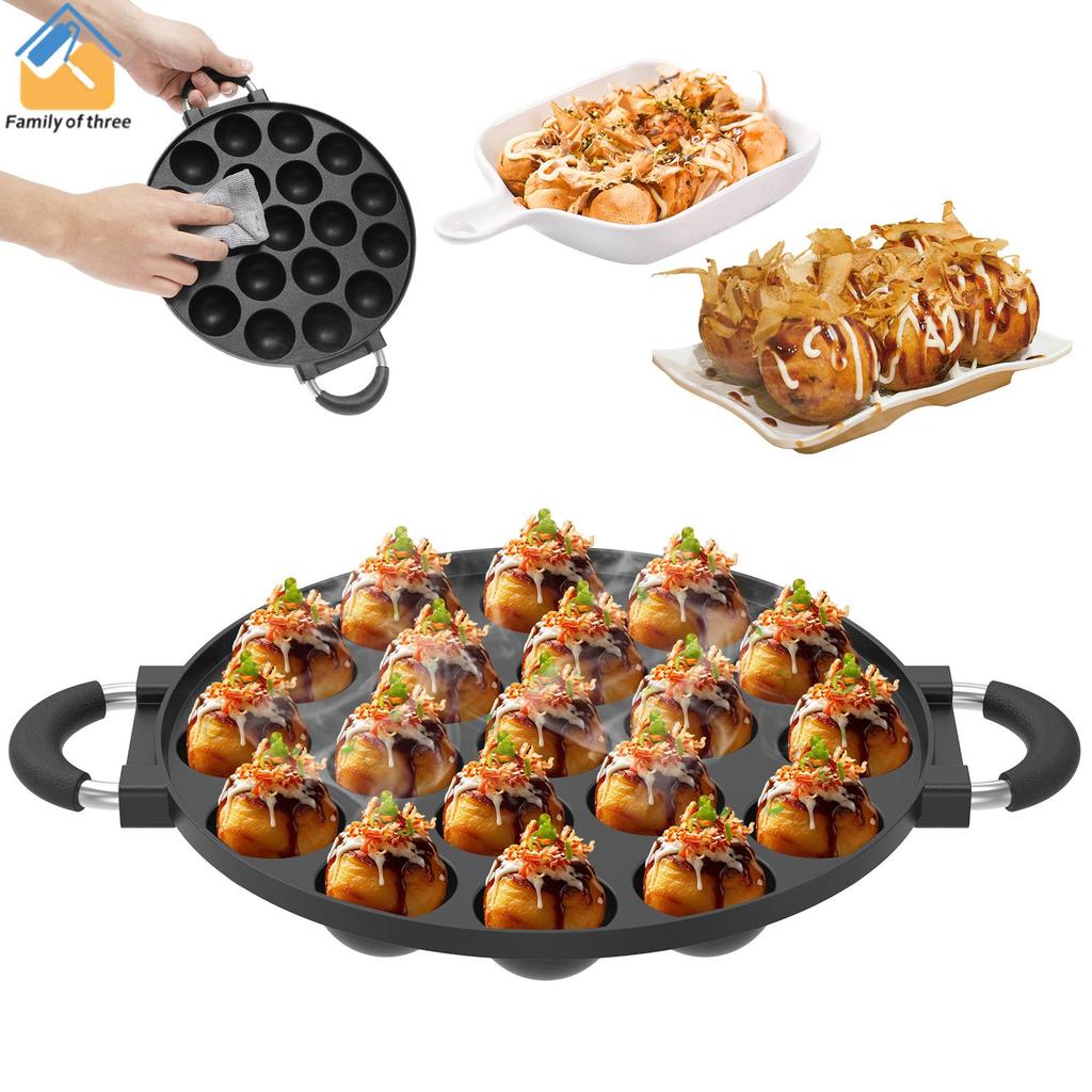 19 Buracos Takoyaki Pan Antiaderente Fabricante De