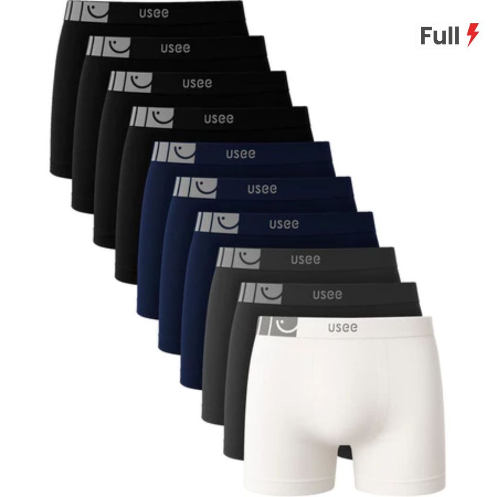 Kit Com 10 Cuecas Cueca Boxer Microfibra Adulto Ma
