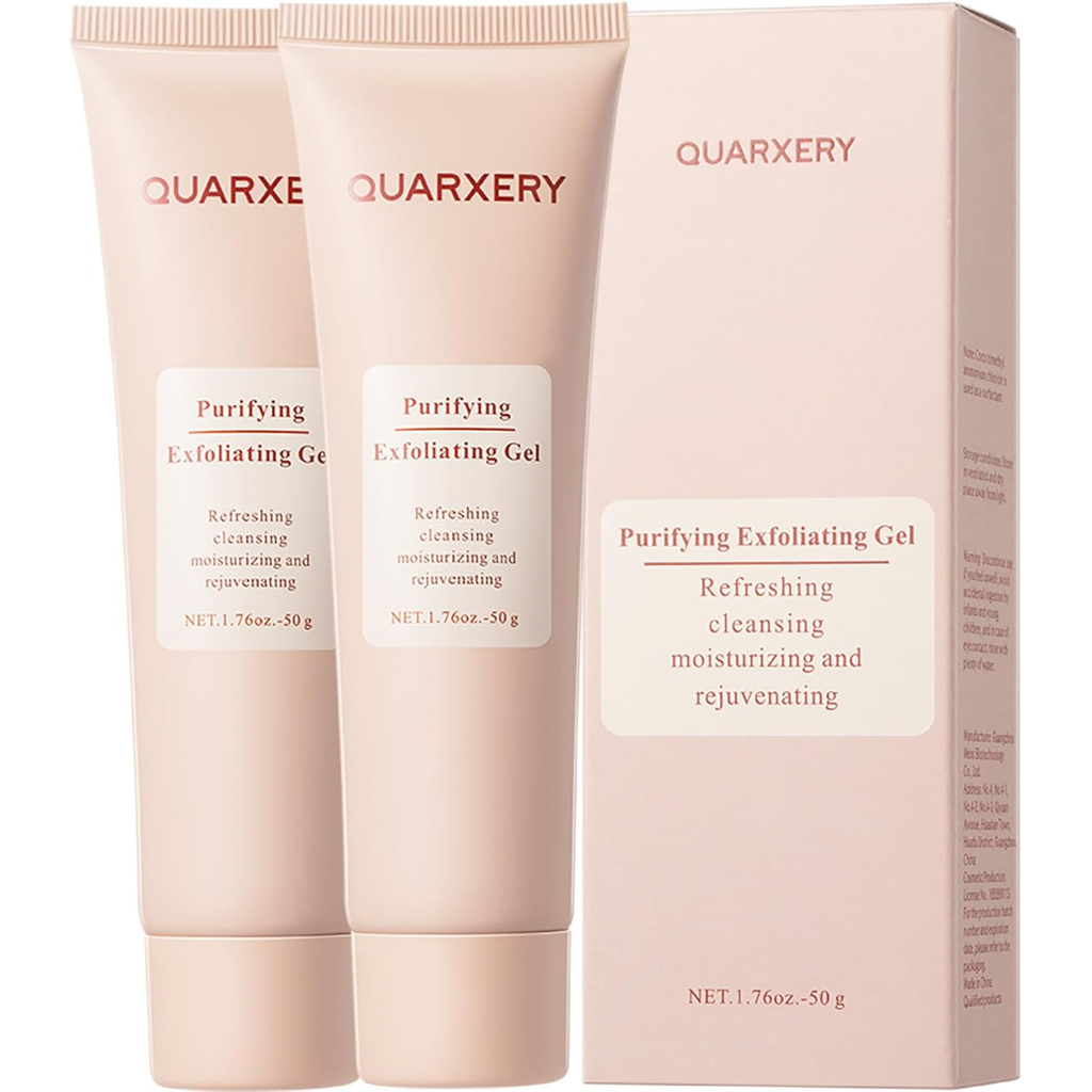QUARXERY Gel esfoliante purificante, 2 peças: sua