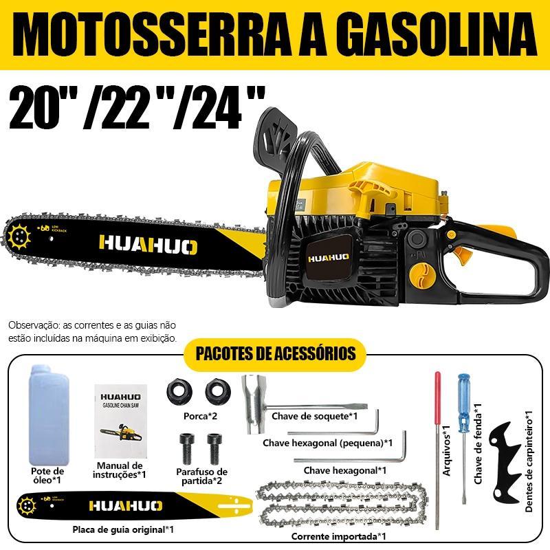 MOTOSSERRA A GASOLINA 52CC SABRE 20/22/24 POLEGADA