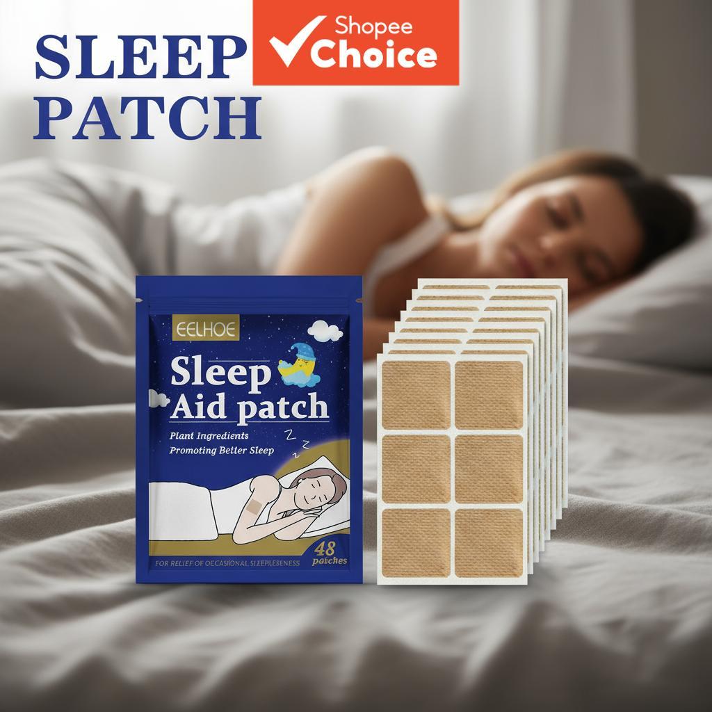 48 unidades de adesivo para sono calmante alivia o