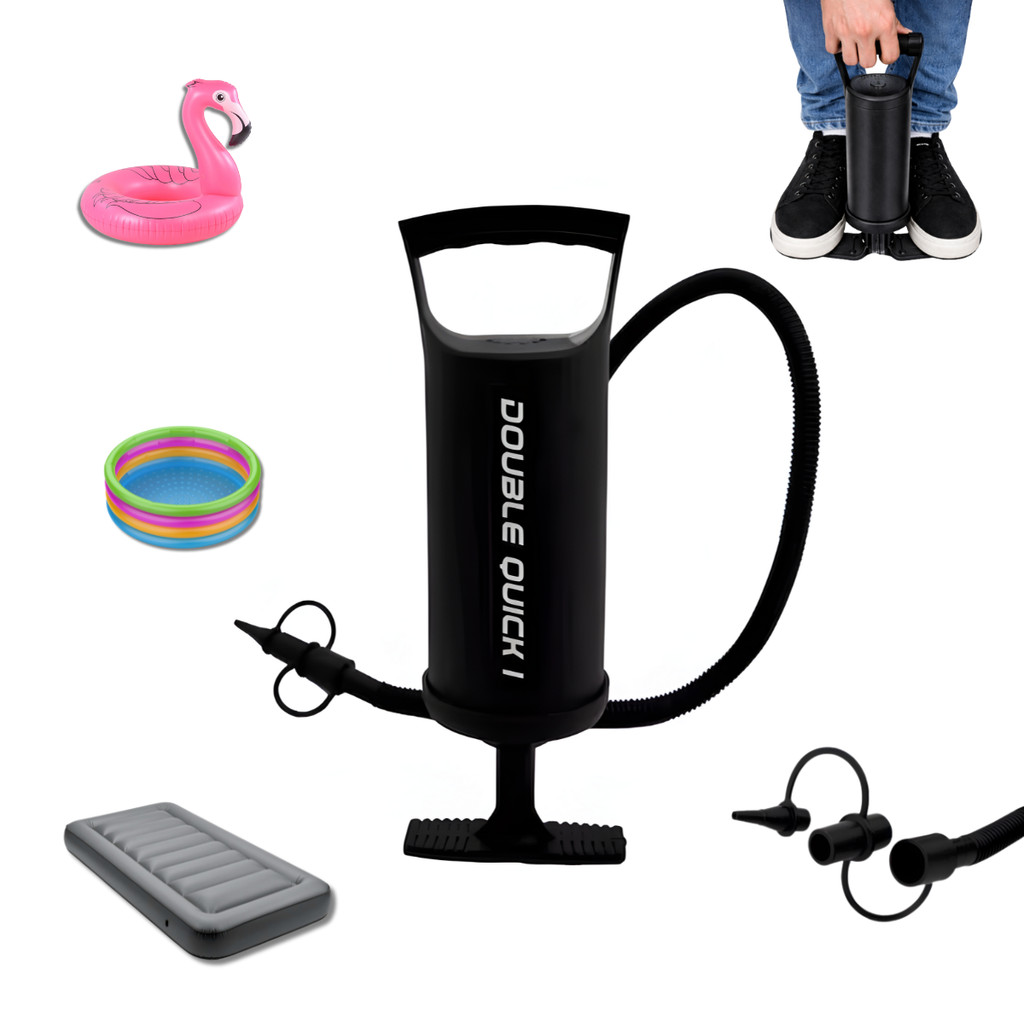 Inflador Manual Bomba de Ar 30cm Colchão Piscina 