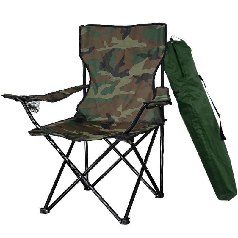Cadeira de Camping Dobrável com Suporte de Copo +