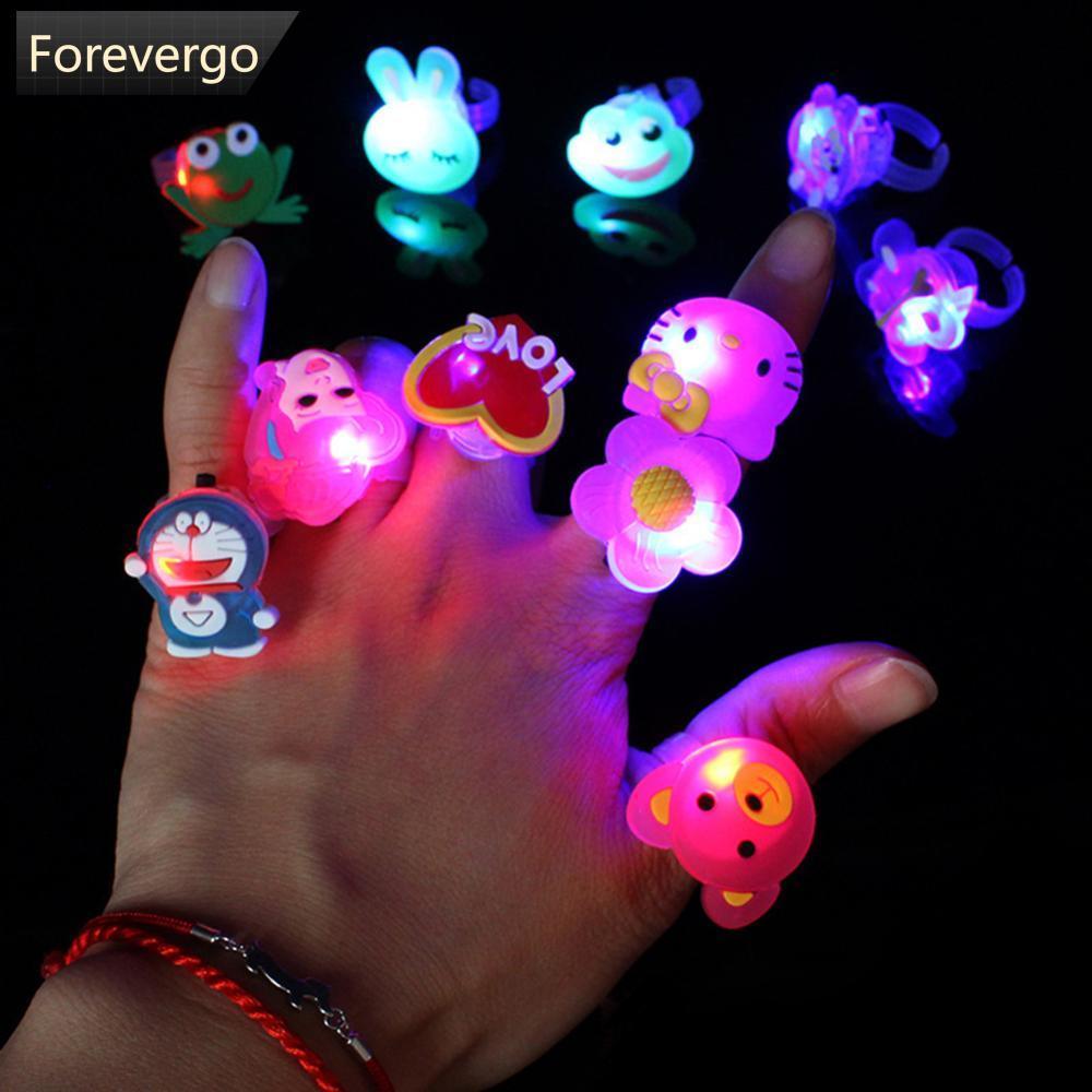 FOREVERGO Anéis Luminosos Brilhantes Dos Desenhos
