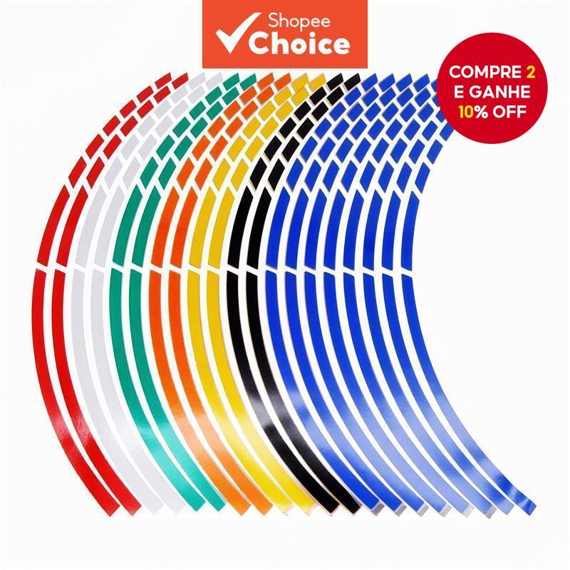 Adesivos Refletivos para Pneus de Roda de Motocicl