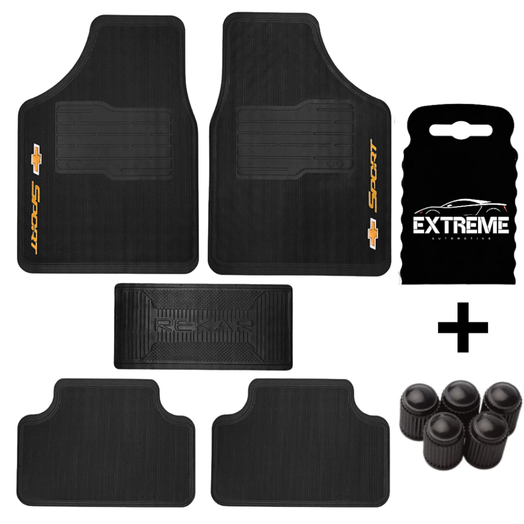 Tapete de Carro Universal 5PÇS Otimizado, Carpete