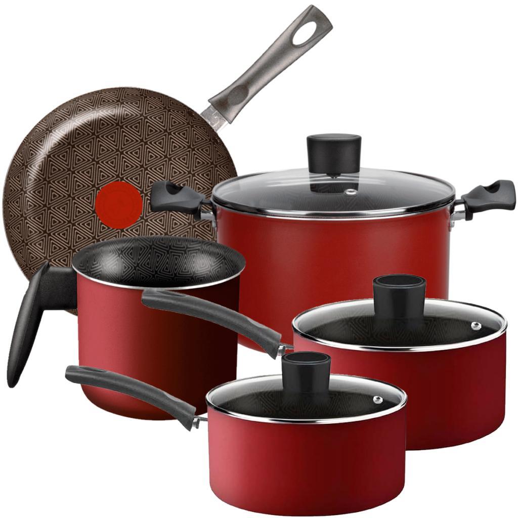 Jogo de Panelas Rochedo Facilita em alumínio Anti