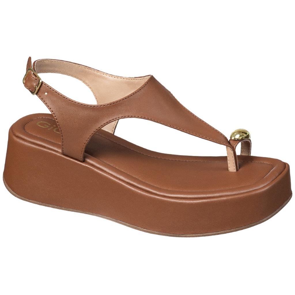 Sandália Feminina  Plataforma Flatform Detalhe Me