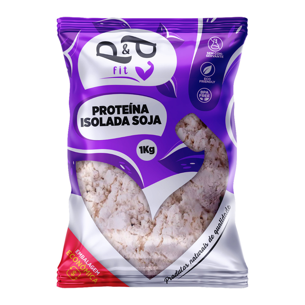 Proteína Isolada de Soja Pura em Pó 1Kg – 