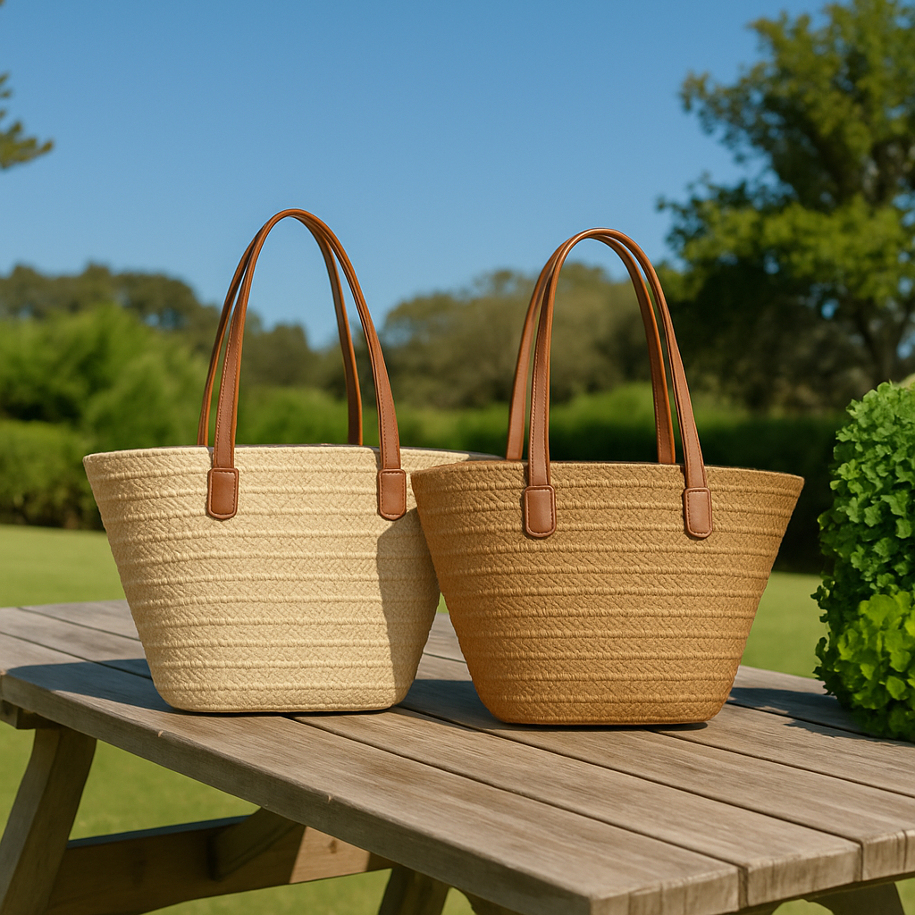 Bolsa Palha Praia Feminina Grande Verão Piscina S