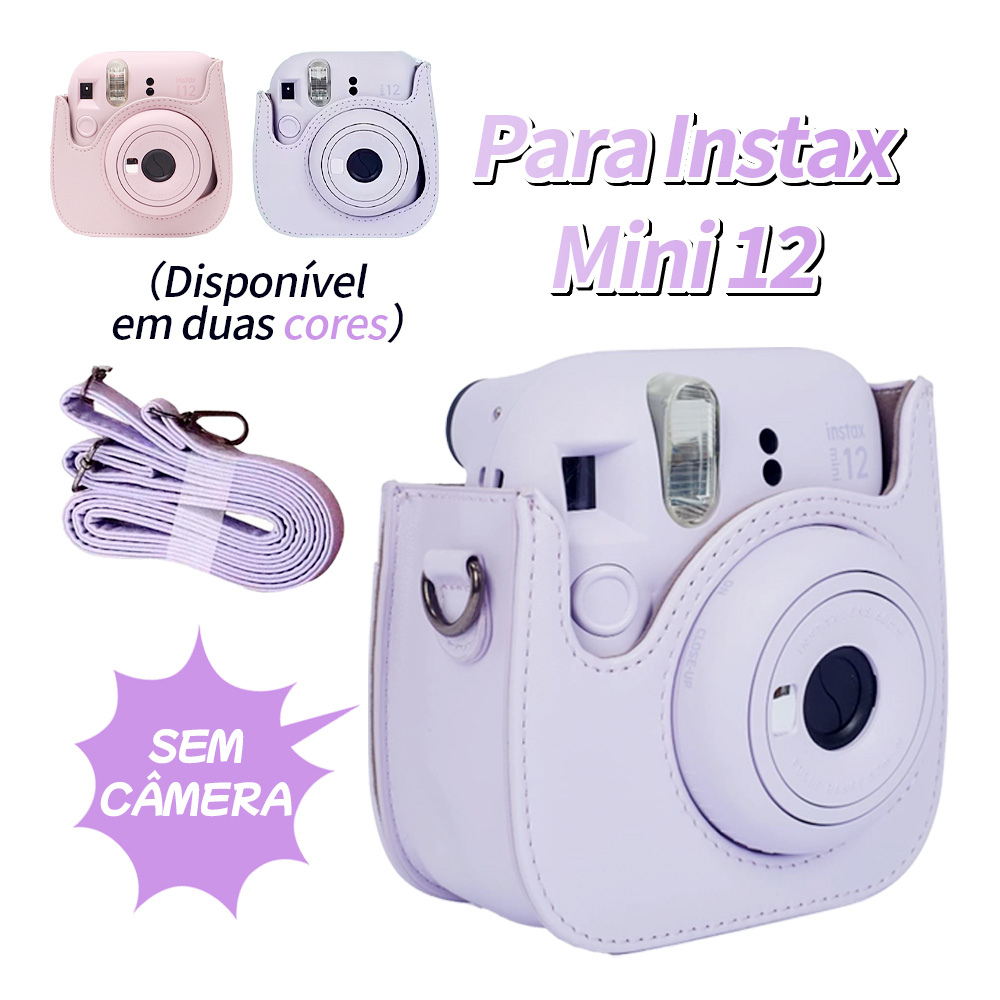 Bolsa Estojo Protetor de Couro para Câmer Fujifil