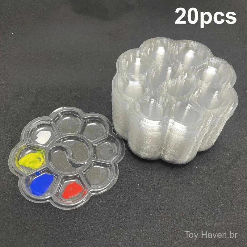 10/20pcs Paleta de Pintura a Óleo Descartável Go