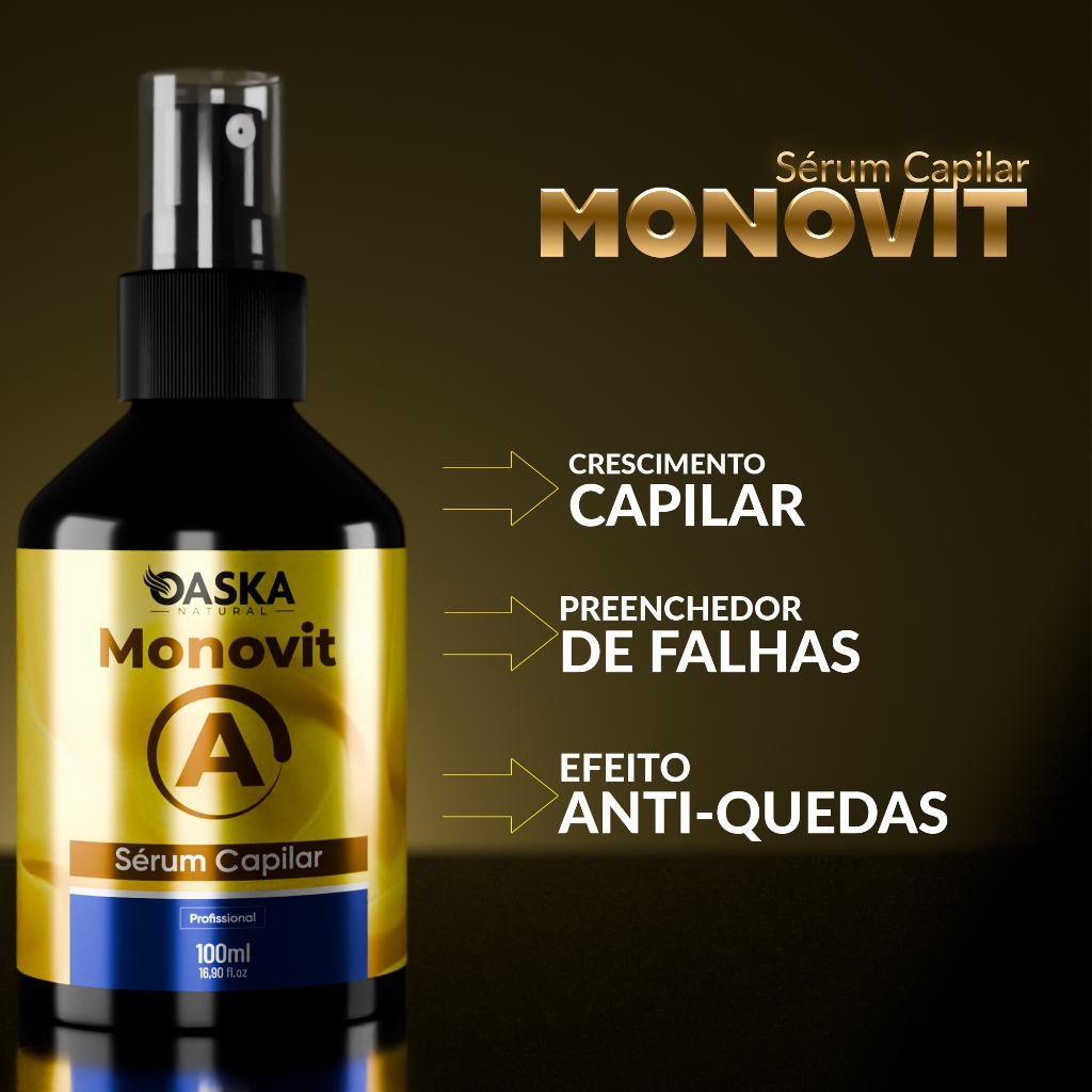 Serum Monovit Crescimento Capilar Poderoso, Barba 