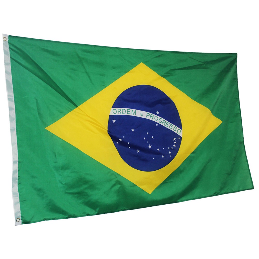 Bandeira do Brasil Grande 1,5mt por 90cm Dupla Fac