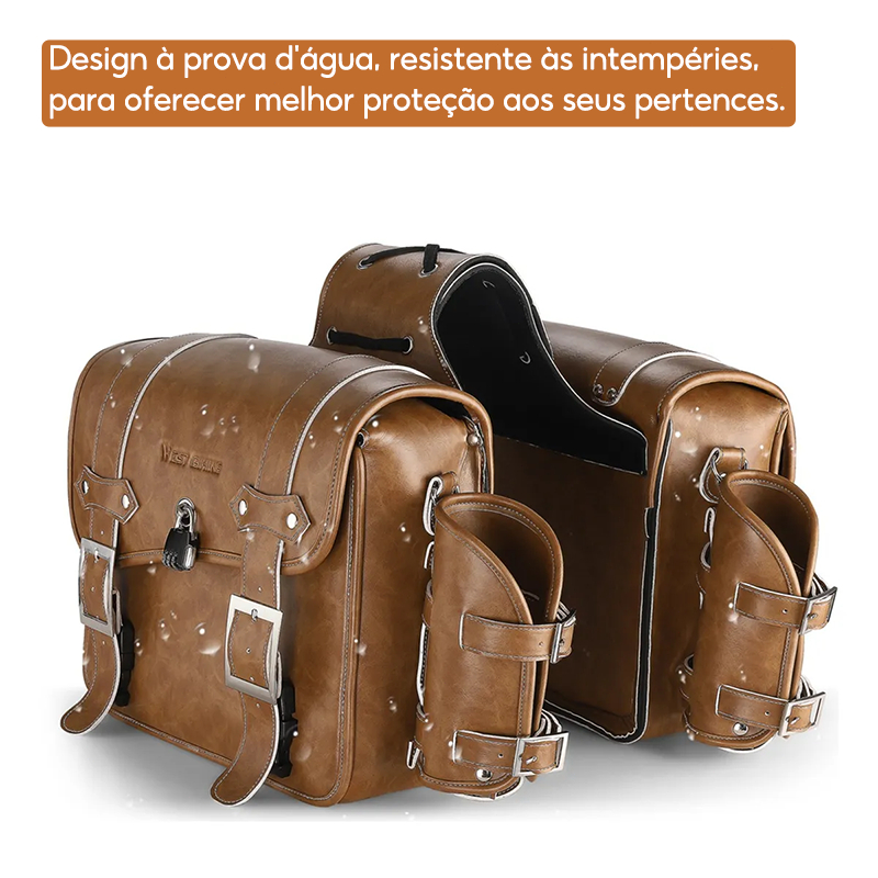 Bolsa Alfajor Para Moto Lateral Impermeável Forra