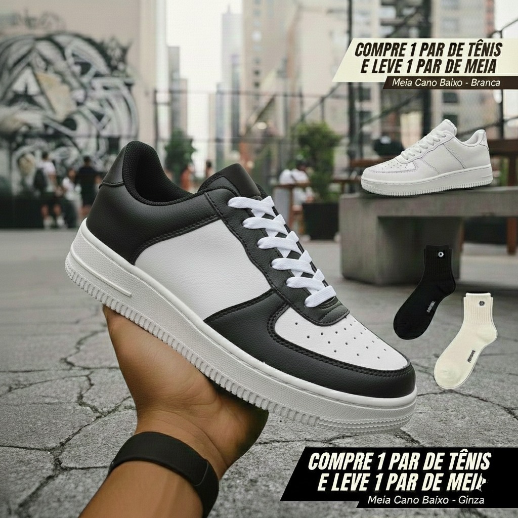 Tênis Masculino Casual Lançamento Moderno Confor