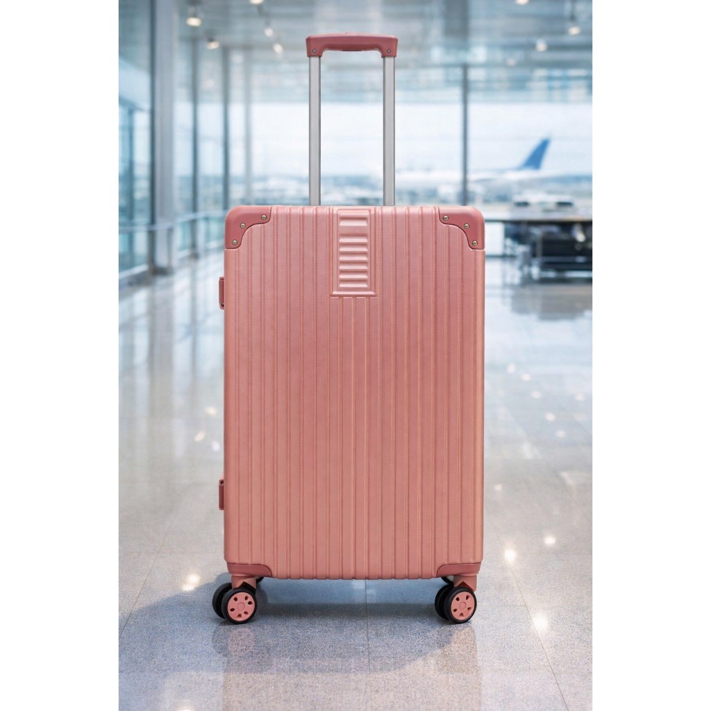 Mala de Viagem Bordo Rosa ABS Rigido 10kg Cadeado