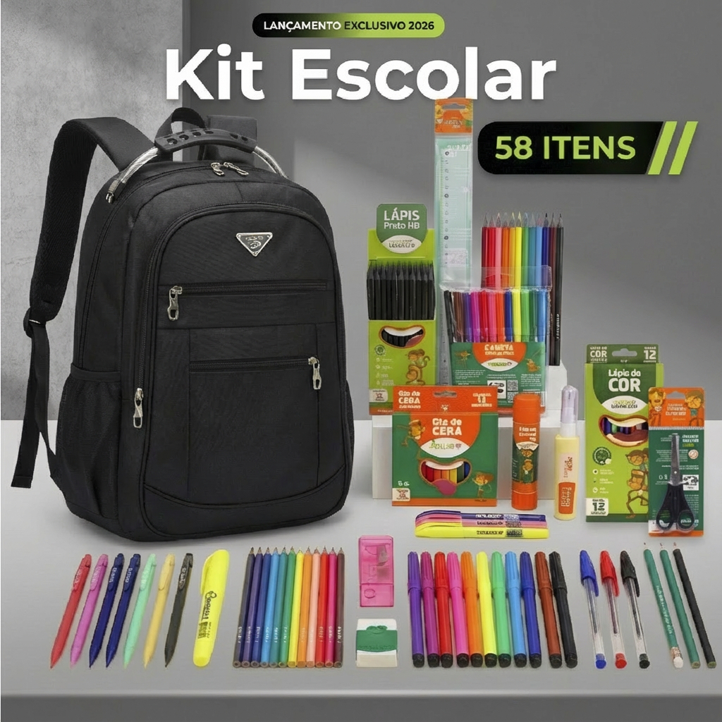 Material Escolar Completo Kit escolar completo Moc